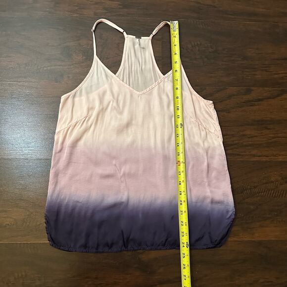 Young, Fabulous & Broke pink & purple dip-dyed ombre tank top size S - Picture 9 of 11